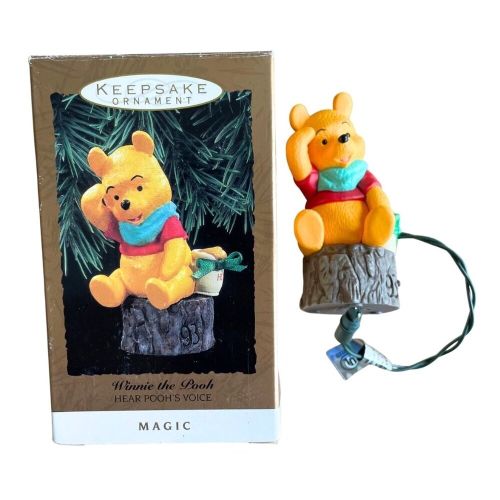 Vintage‎ 1993 Hallmark Keepsake Magic Winnie The Pooh Christmas Ornament